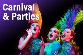 event ticket listing and registration for carnival and parties