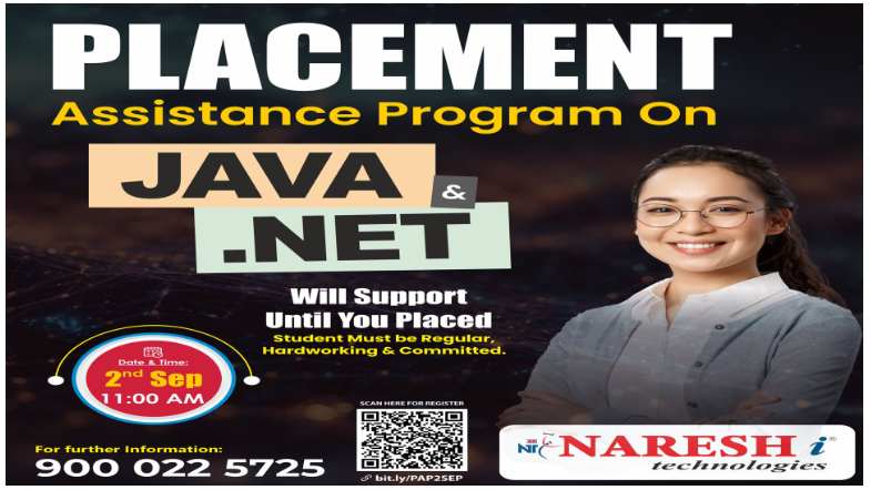 Placement Assistance Program On JAVA Developer  Net NareshIT